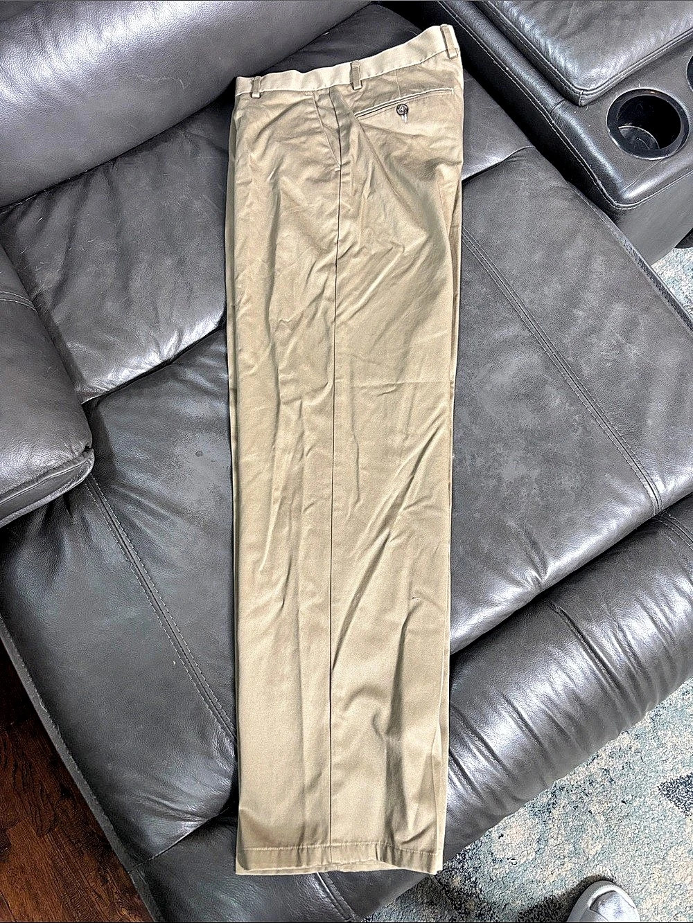 Dockers Signature Khaki Straight Fit Flat Front Pants Waist 32